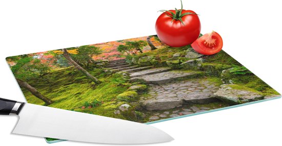 Glazen Snijplank - 28x20 - Rosé - Marmer - Stenen - Luxe - Snijplanken