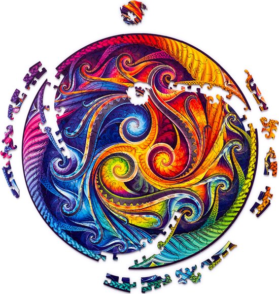 UNIDRAGON Originele houten puzzel, Mandala Tree of Life, 200