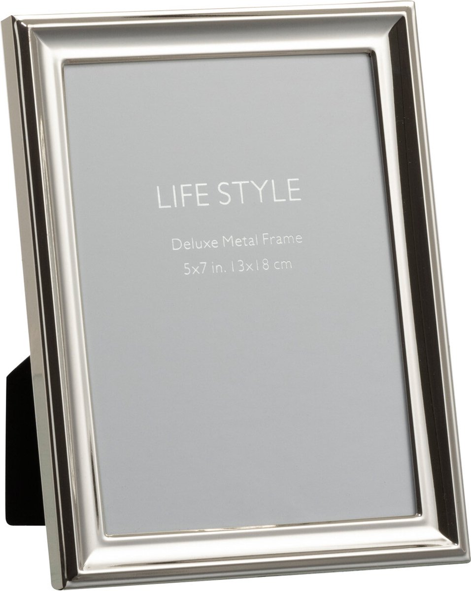 J-Line fotolijst Klassiek - metaal - zilver - medium - 2 stuks