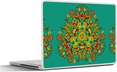 Laptop sticker - 11.6 inch - Patronen - Krullen - Folklore - 30x21cm - Laptopstickers - Laptop skin - Cover