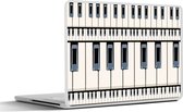 Laptop sticker - 17.3 inch - Piano - Patronen - Muziek - 40x30cm - Laptopstickers - Laptop skin - Cover