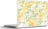 Laptop sticker - 14 inch - Bloemen - Zomer - Patronen - 32x5x23x5cm - Laptopstickers - Laptop skin - Cover