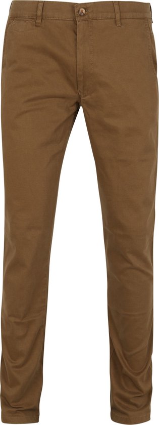 Convient - Chino Plato Marron - Homme - Taille 50 - Coupe moderne