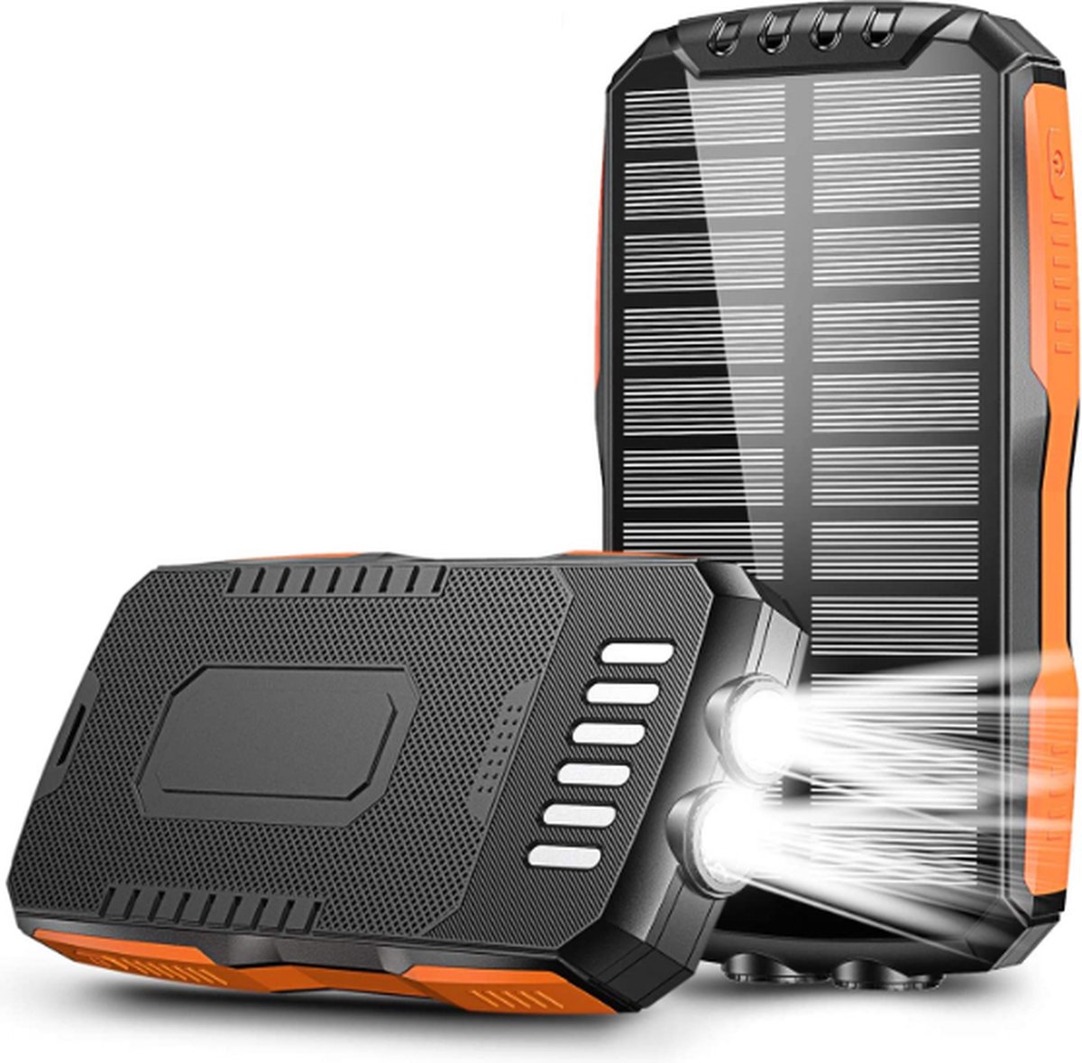 Letrilux Solar Powerbank - 25000mah - Powerbank Iphone/Samsung - Draadloos Opladen - Waterdicht