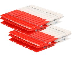 Wasknijpers gekleurd - 144x stuks - plastic wasgoedknijpers - Knijpers/wasspelden voor wasgoed