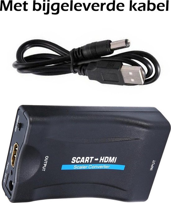 Scart Naar HDMI Converter Adapter Omvormer 1080p | bol.com