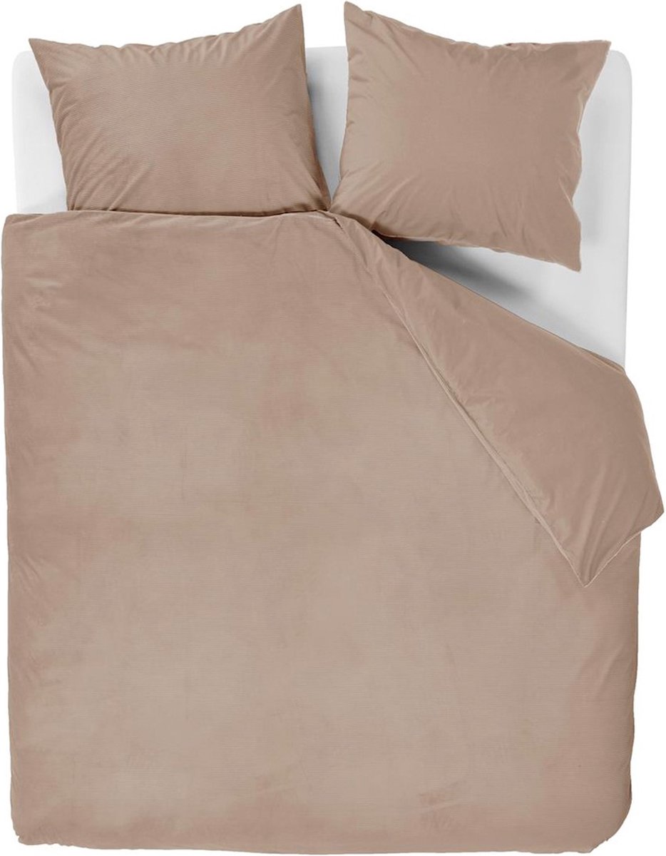 At Home by BeddingHouse Cosy Corduroy dekbedovertrek - Lits-Jumeaux - 240x200/220 - Naturel