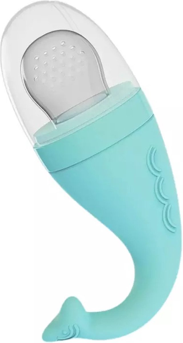 Goedkoopste Baby Fruitspeen en Bijtring - Blauw / Fruitzuiger / Fruit Fopspeen voorkomt verstikking van fruit / Kinderbestek / Fruitspeen Baby / Siliconen Spenen / Babyspeen voor groenten en fruit – BPA vrij - Kraam Cadeau