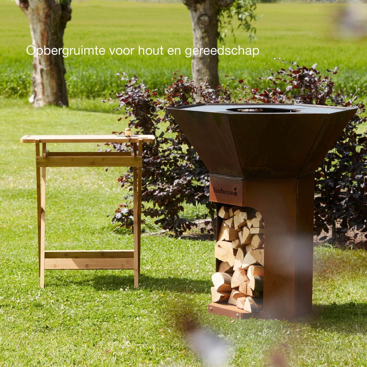 Barbecook Nestor Original - Charcoal barbecue - Corten steel