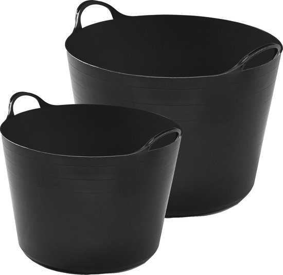 Produktbild von Whitefurze 42cm Extra Tall Garden Planter, Taupe Plastic Ribbed