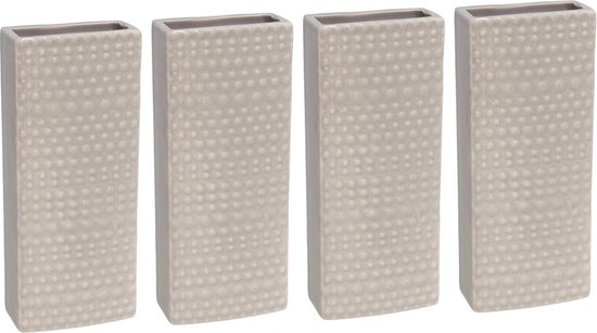 12x Radiator bak waterverdamper 17,7 cm - Rechthoekig Luna grijs- Waterverdampers voor de verwarming - Luchtvochtigheid verhogen