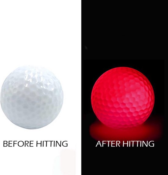 slinger bodem Neem een ​​bad Legend LED Flash Glow In The Dark Golfballen - 2 Stuks | bol.com
