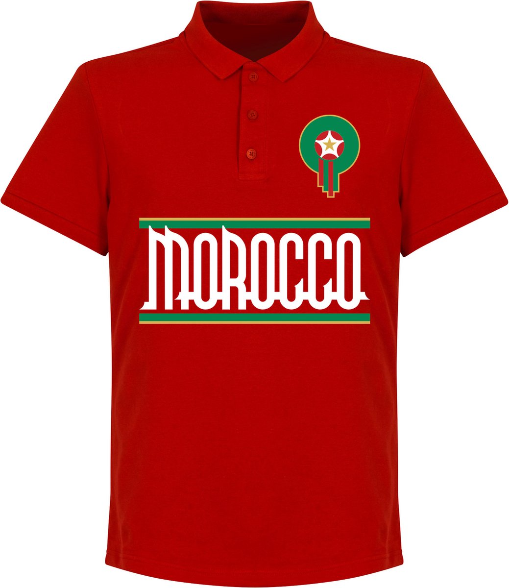 Marokko Team Polo - Rood - XXL