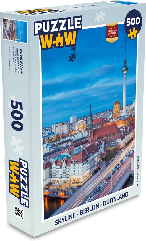 Puzzle Skyline - Berlin - Allemagne - Puzzle - Puzzle 500 pièces - Cadeaux Sinterklaas - Sinterklaas pour les grands enfants