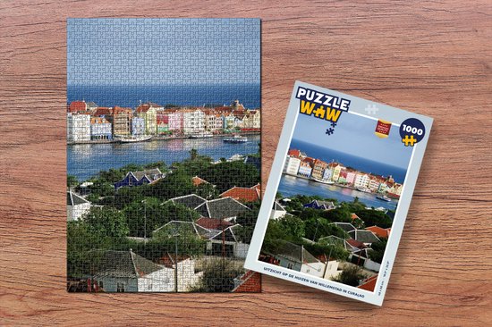 Puzzle Vue des maisons de Willemstad à Curaçao - Jigsaw Puzzle - Puzzle 1000 pièces adultes
