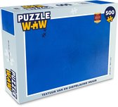 Puzzel Muur - Verf - Blauw - Legpuzzel - Puzzel 500 stukjes