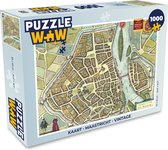 Puzzel Kaart - Maastricht - Vintage - Legpuzzel - Puzzel 1000 stukjes volwassenen