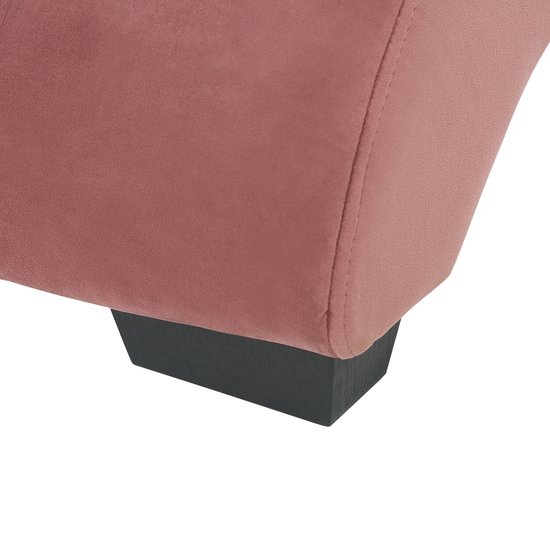 Beliani SIMORRE – Chaise longue – roze – fluweel