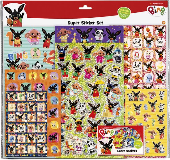 Bambolino Toys stickers Super XL Stickerset - 7 stickervellen incl. luxe metallic... | bol.com