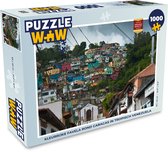 Puzzel Kleurrijke favela rond Caracas in tropisch Venezuela - Legpuzzel - Puzzel 1000 stukjes volwassenen
