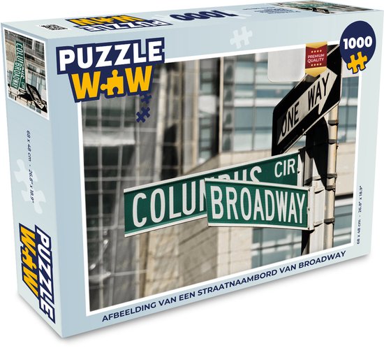 Puzzle New York - Broadway - Trafic - Puzzle - Puzzle 1000 pièces pour adultes