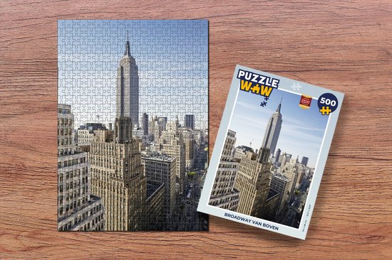 Puzzle New York - Empire State Building - Skyline - Puzzle - Puzzle 500 pièces - Sinterklaas présente - Sinterklaas pour les grands enfants