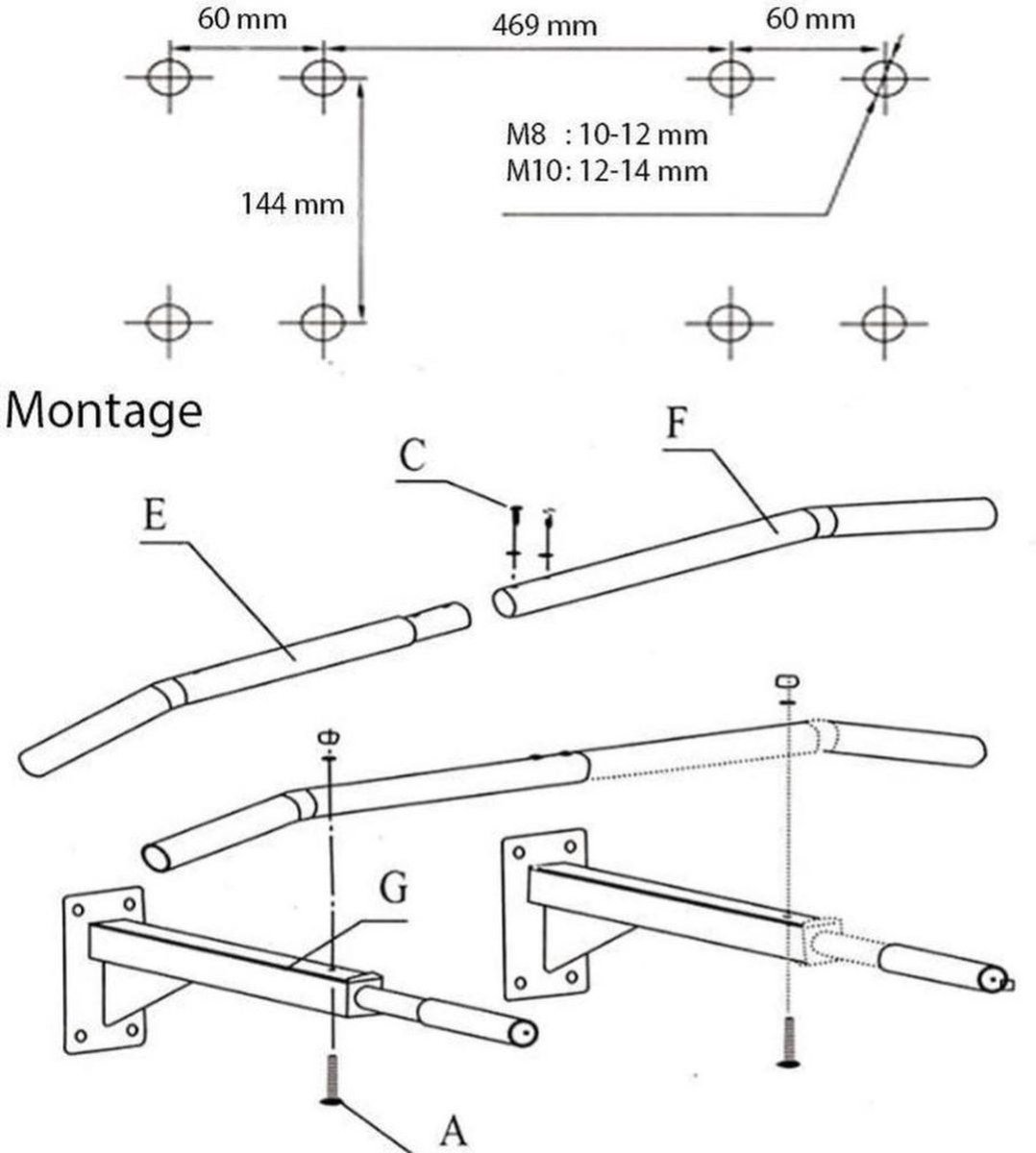 SOUTHWALL Pull Up Bar PRO - Optrekstang Wandmontage thumbnail 2