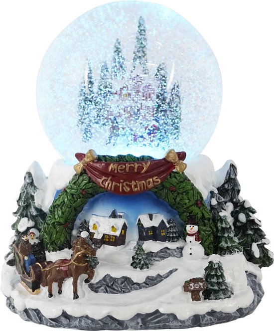 Boule à neige de Noël Kristmar avec musique - Village de Noël Snowglobe -  Globe... | bol.com