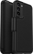 Otterbox - Strada Case wallet hoes - Geschikt voor Samsung Galaxy S22 Plus / S22+ - Zwart + Lunso Tempered Glass