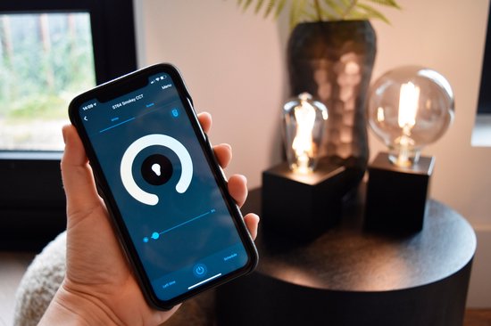 Calex Smart LED Lamp - Wifi Filament Verlichting - Globe 12,5cm - E27 - Slimme Bulb - Dimbaar - 7W