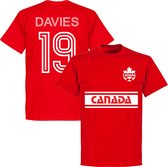 Canada Retro Davies (10) Team T-Shirt - Rood - XXL