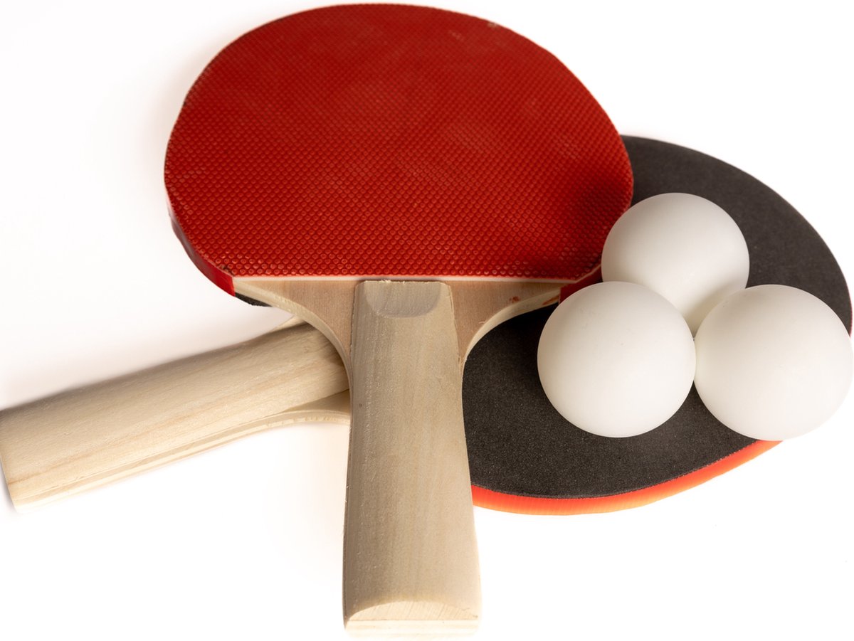 AJ-Sports Tafeltennis set - Ping pong set - Pingpong - Tafeltennis Batjes - Tafeltennis Ballen - Ping pong tafel set - Ping pong ballen - Uitschuifbaar Net - Inclusief 3 balletjes en 2 batjes — afbeelding 8