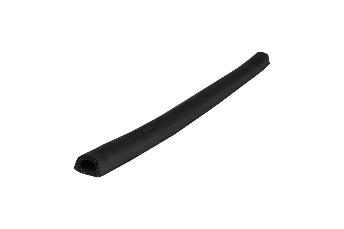 Wovar Tochtstrip zwart | Zelfklevende tochtstrip voor Kieren 4 tot 6 mm | 7.5 Meter