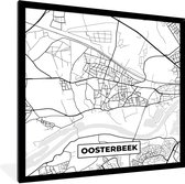 Cadre photo avec affiche - Plan de la ville - Carte - Oosterbeek - Carte - 40x40 cm - Cadre pour affiche