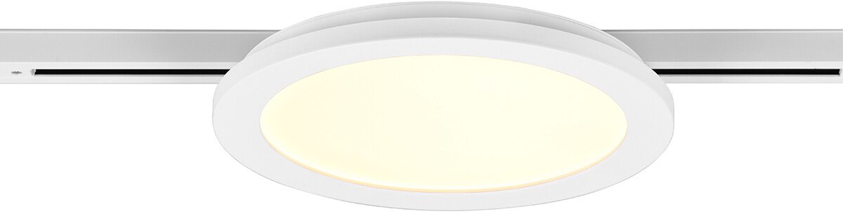 LED Railverlichting - Plafondlamp - Plafondverlichting - Torna Dual Camy - 2 Fase - 13W - Warm Wit 3000K - Dimbaar - Rond - Mat Wit - Kunststof