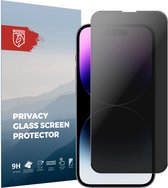 Rosso Privacy Screen Protector Geschikt voor de Apple iPhone 14 Pro - 9H Gehard Glas - Case Friendly Tempered Glass - Eenvoudige Installatie