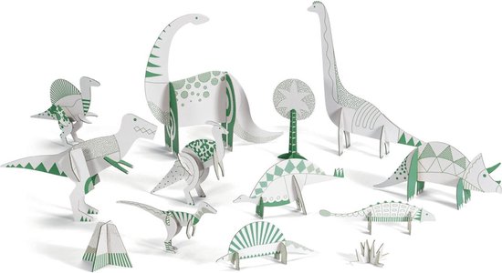 Djeco color assemble play Dinosaurs