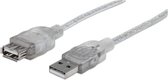 Manhattan 340502 câble USB 4,5 m USB 2.0 USB A Argent