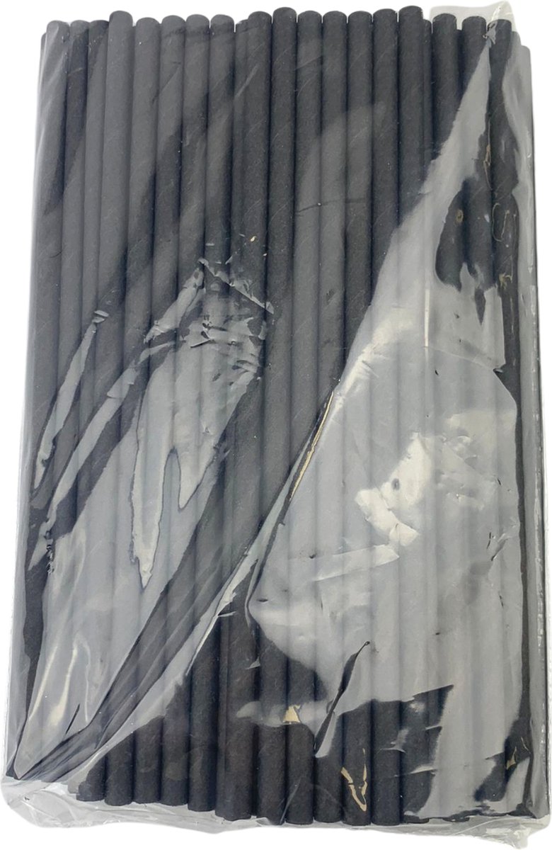 Xyedyaup 100 stuks wegwerp papieren rietjes 197 mm × 6 mm drinken gestreept papier 5-7 willekeurige kleuren