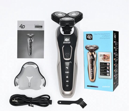 Nieuwe rasoir électrique pour hommes 4D tondeuse à barbe électrique USB  Rechargeable... | bol.com