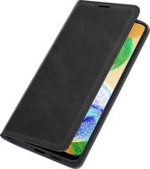Samsung Galaxy A13 5G Bookcase hoesje - Just in Case - Effen Zwart - Kunstleer
