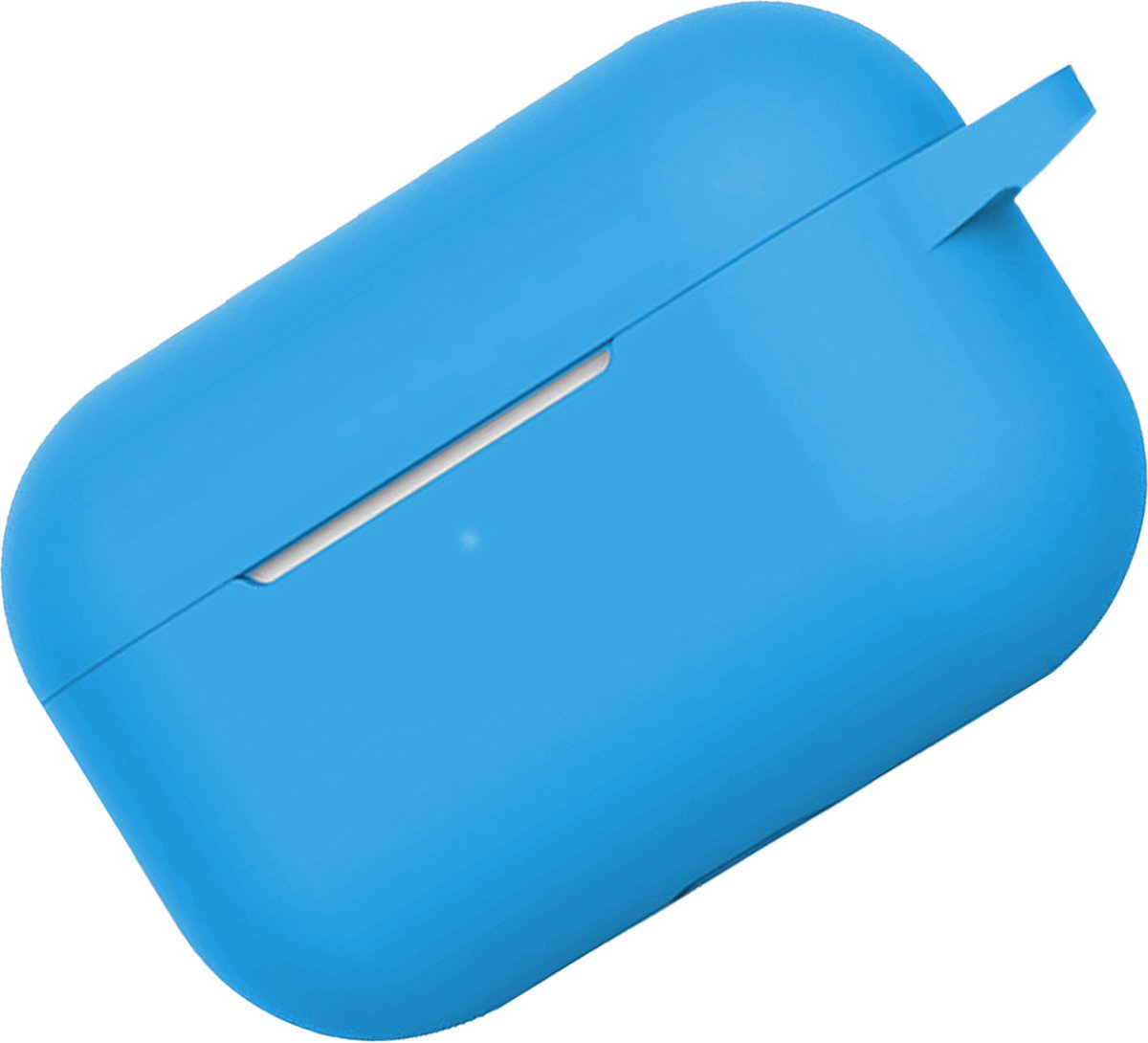 Hoes Geschikt voor Airpods Pro Hoesje Cover Silicone Case Hoes - Lichtblauw