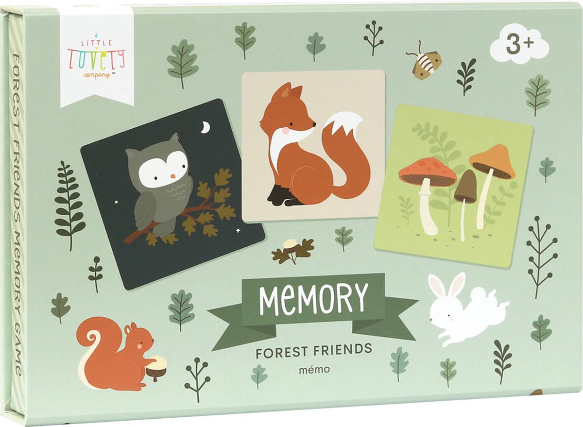 Jeu de mémoire : Amis de la forêt - A Little Lovely Company