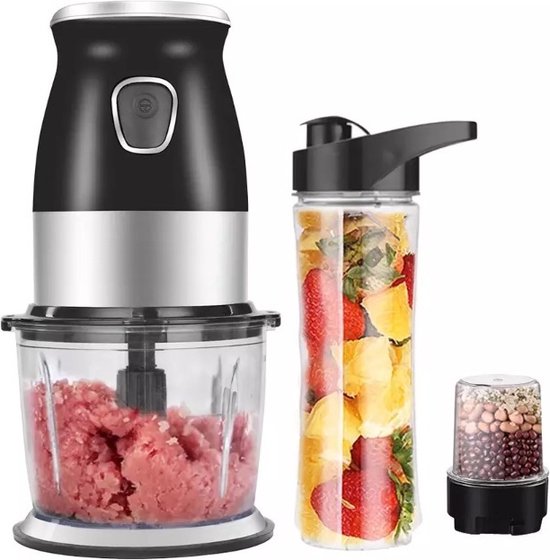 KITCHENAPP Retro blender to go Blender Zwart
