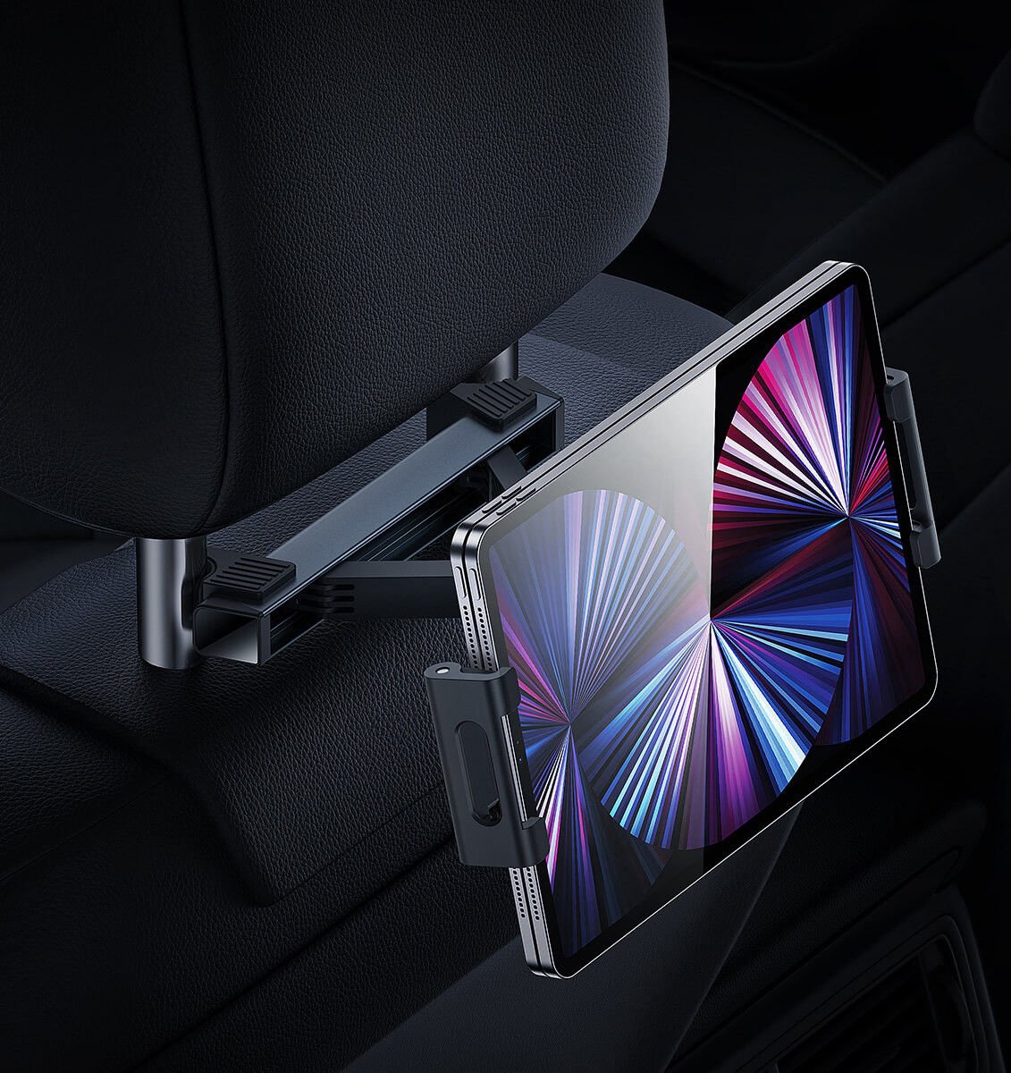 Baseus JoyRide Pro Auto Hoofdsteun Houder Uitschuifbaar Tablet / iPad / Telefoon voor Auto