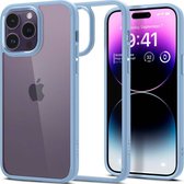 Apple iPhone 14 Pro Max Hoesje - Spigen - Ultra Hybrid Serie - Hard Kunststof Backcover - Transparant / Blauw - Hoesje Geschikt Voor Apple iPhone 14 Pro Max