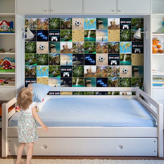 Ulticool Décoration Stickers carrelages - Aventure - Cuisine cm - 15 pièces