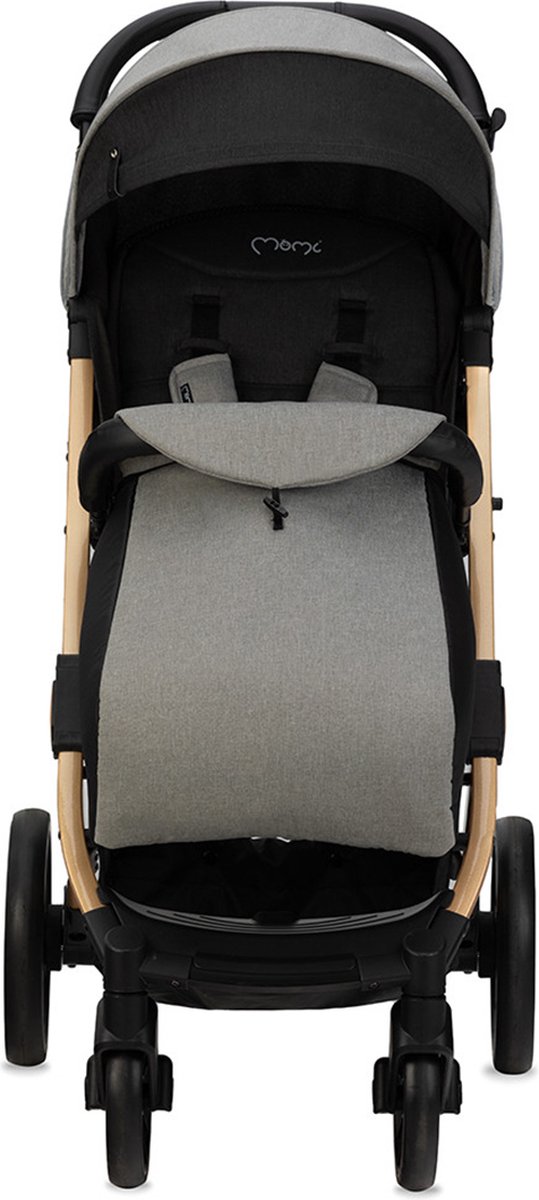 MoMi Estelle Dakar Wandelwagen - Compacte Lichtgewicht Buggy - XXL Wielen - Inclusief Regenhoes, Voetenzak & Muskietennet - Leopard Grijs thumbnail 2