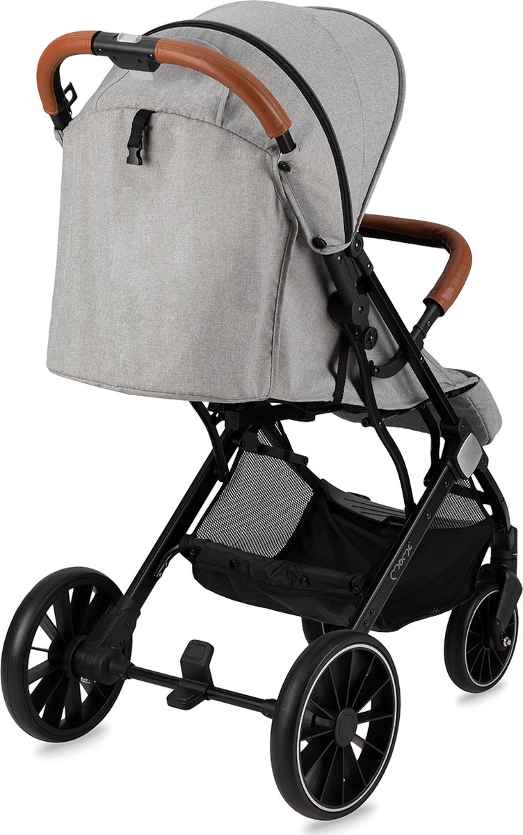 MoMi Estelle Dakar Wandelwagen - Compacte Lichtgewicht Buggy - XXL Wielen - Inclusief Regenhoes, Voetenzak & Muskietennet - Jungle Grijs-Groen thumbnail 5
