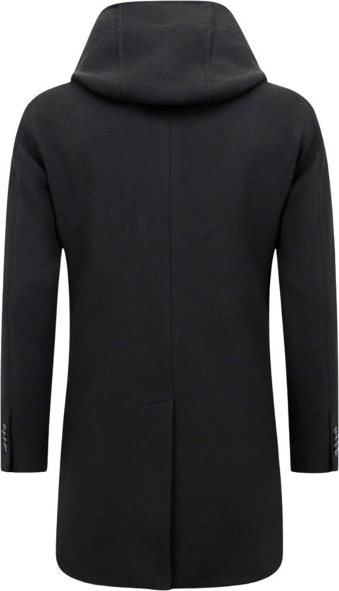 Manteau Manteaux à capuche pour homme - Zwart
